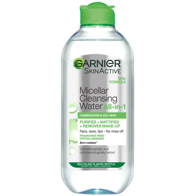 Garnier Micellar Water Facial Cleanser and Makeup Remover for Combination Skin preparat do oczyszczania twarzy 400 ml