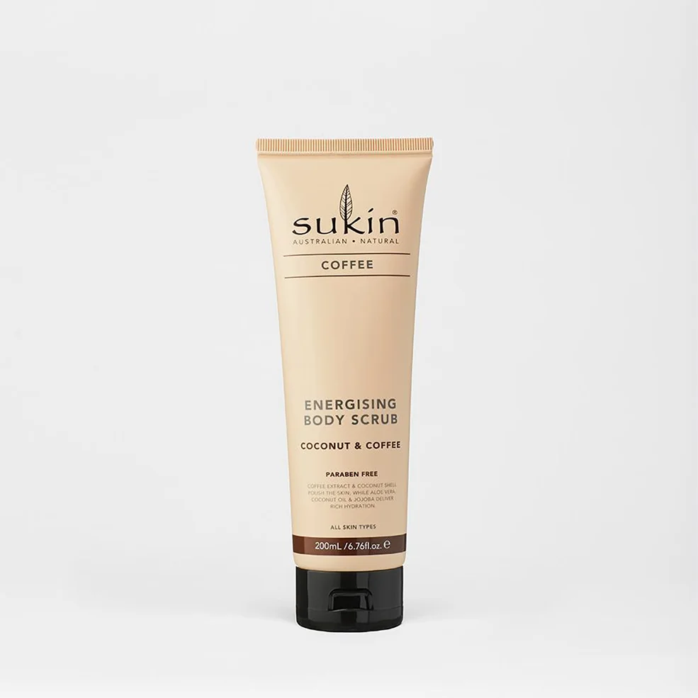 Sukin Energising Body Scrub with Coffee and Coconut energizujący peeling do ciała z kawą i kokosem 200 ml Zdjęcie 1