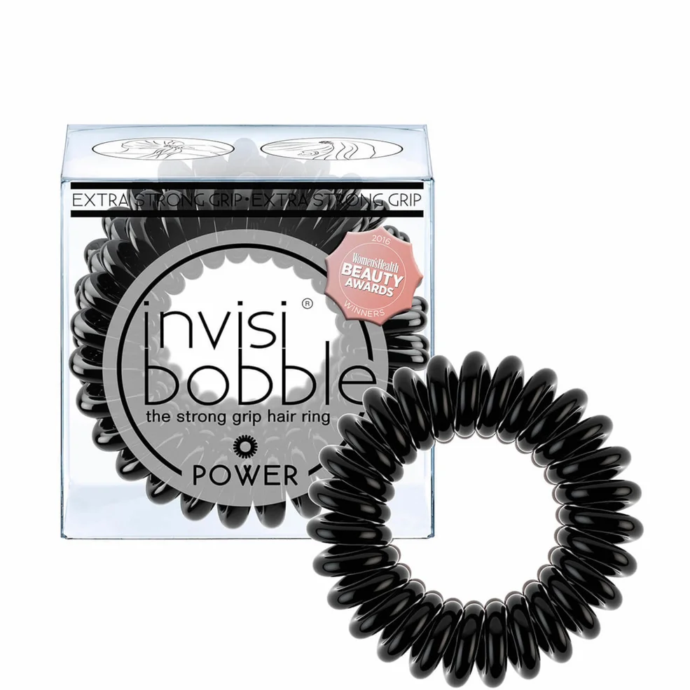 invisibobble Power Hair Tie (3 Pack) - True Black Zdjęcie 1