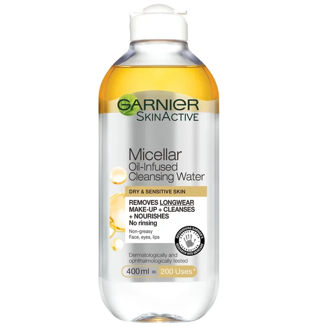 Garnier Micellar Water Oil Infused Facial Cleanser and Makeup Remover produkt do oczyszczania twarzy i demakijażu 400 ml