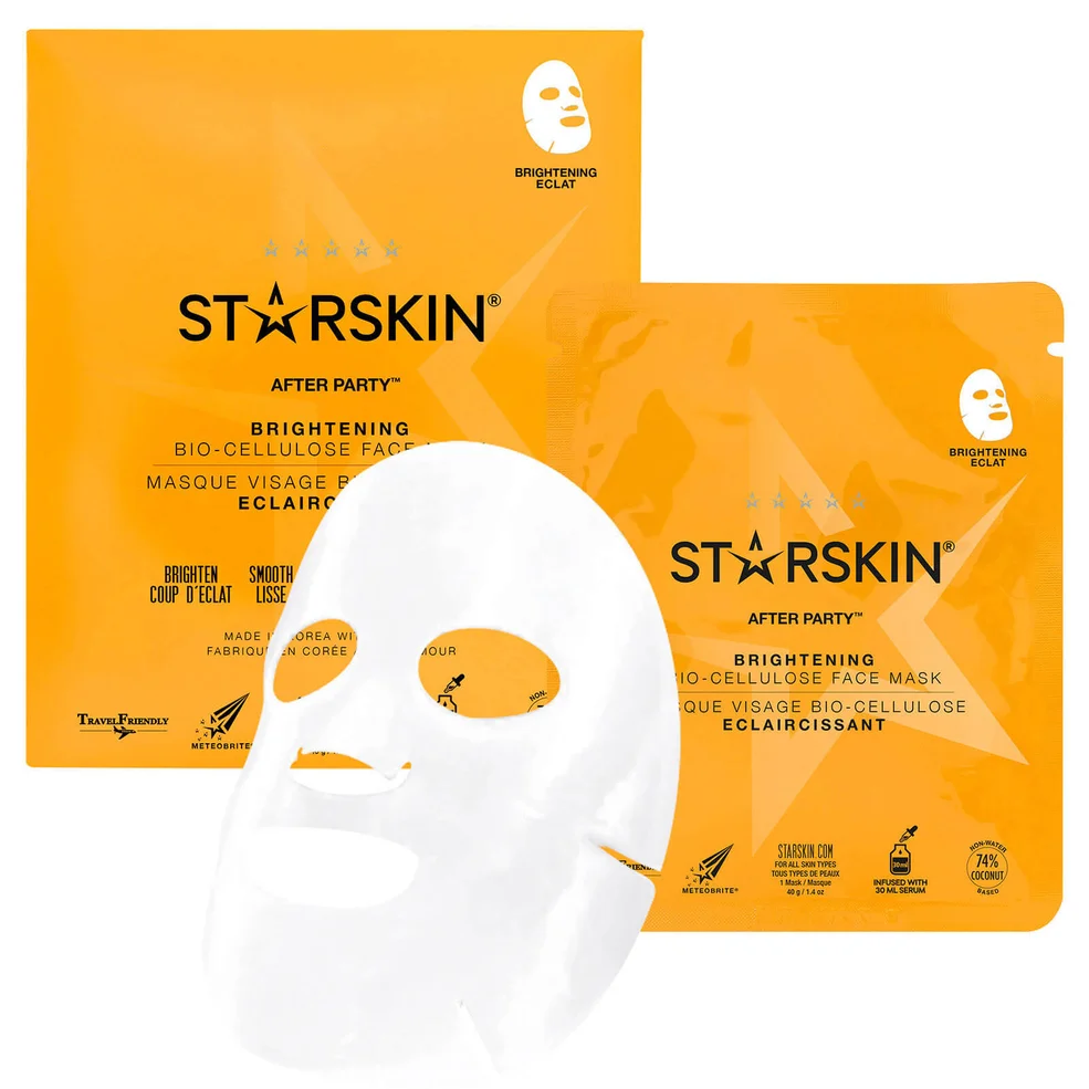 STARSKIN After Party™ Coconut Bio-Cellulose Second Skin Maska rozjaśniająca Zdjęcie 1
