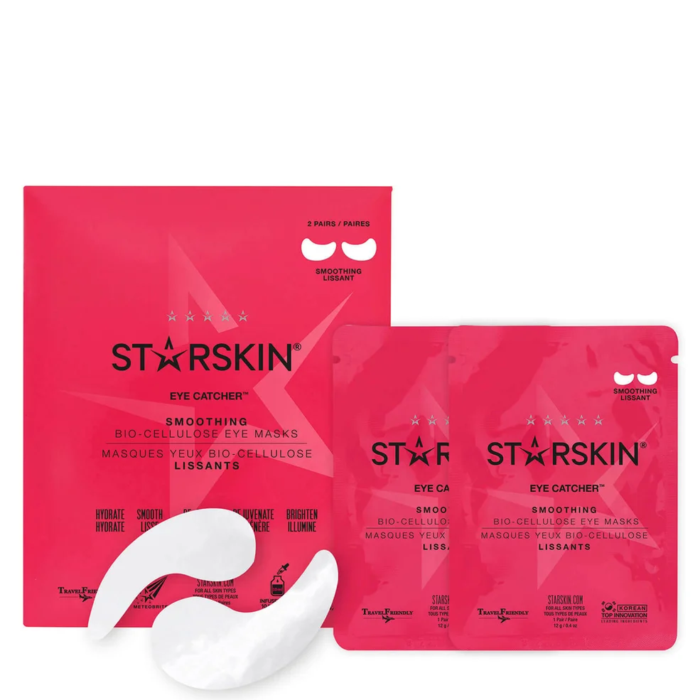 STARSKIN Eye Catcher™ Smoothing Coconut Bio-Cellulose Second Skin Maska pod oczy (2 zestawy) Zdjęcie 1
