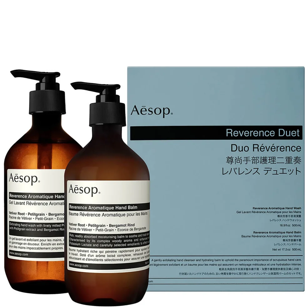 Aesop Reverence Exfoliating Duet zestaw dwóch produktów peelingujących Zdjęcie 1