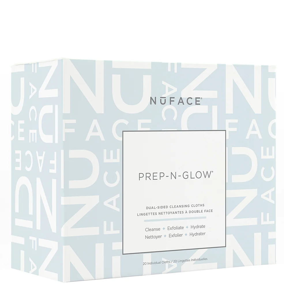 NuFACE Prep-N-Glow chusteczki do oczyszczania, złuszczania i nawilżania skóry Zdjęcie 1