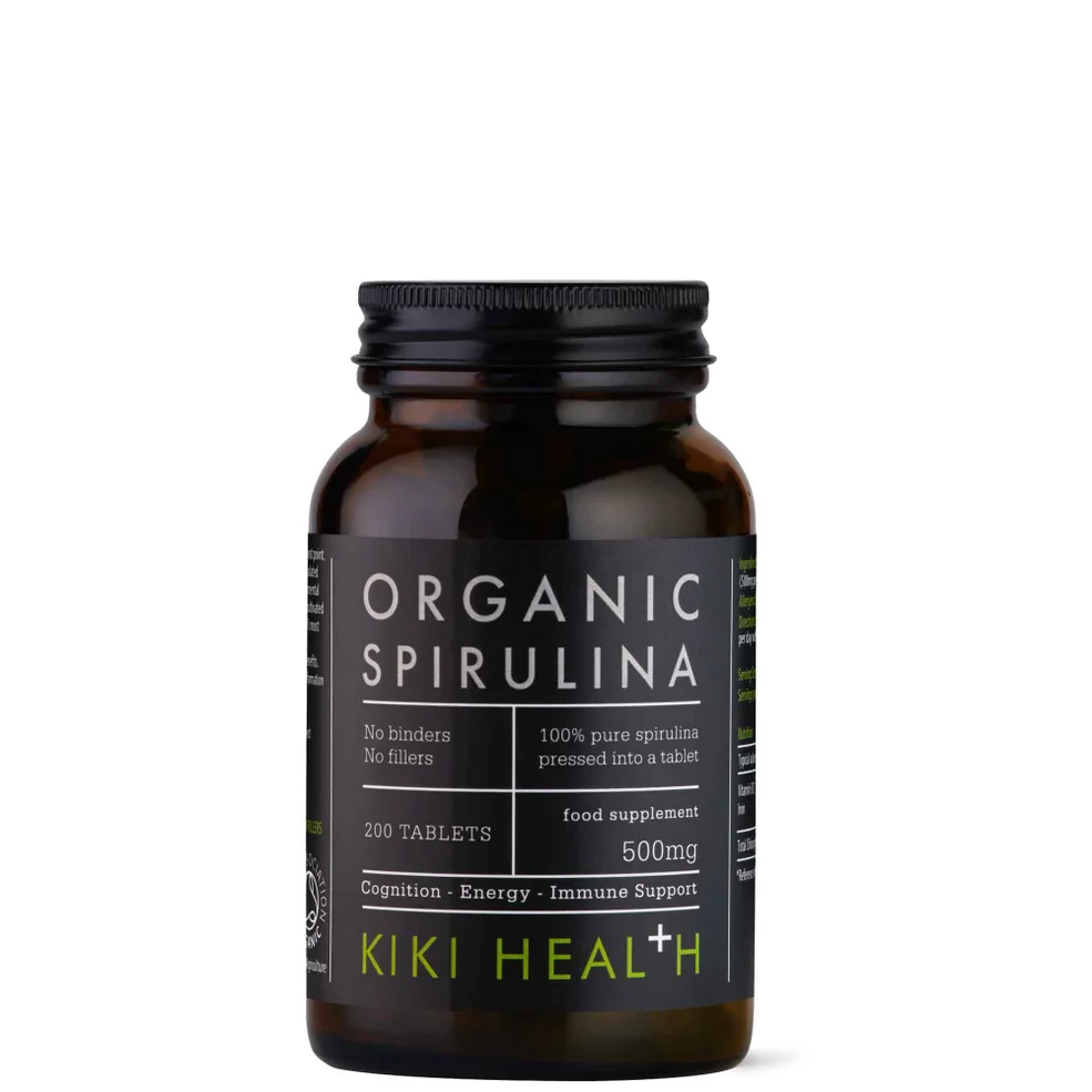 KIKI Health Organic Spirulina Tablets spirulina kapsułki (200 kapsułek) Zdjęcie 1