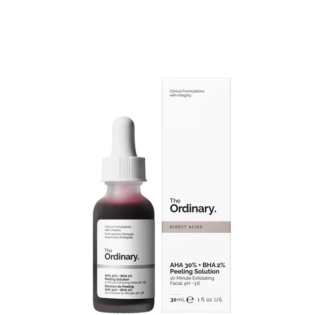 The Ordinary AHA 30% + BHA 2% Peeling Solution roztwór z kwasami AHA i BHA 30 ml