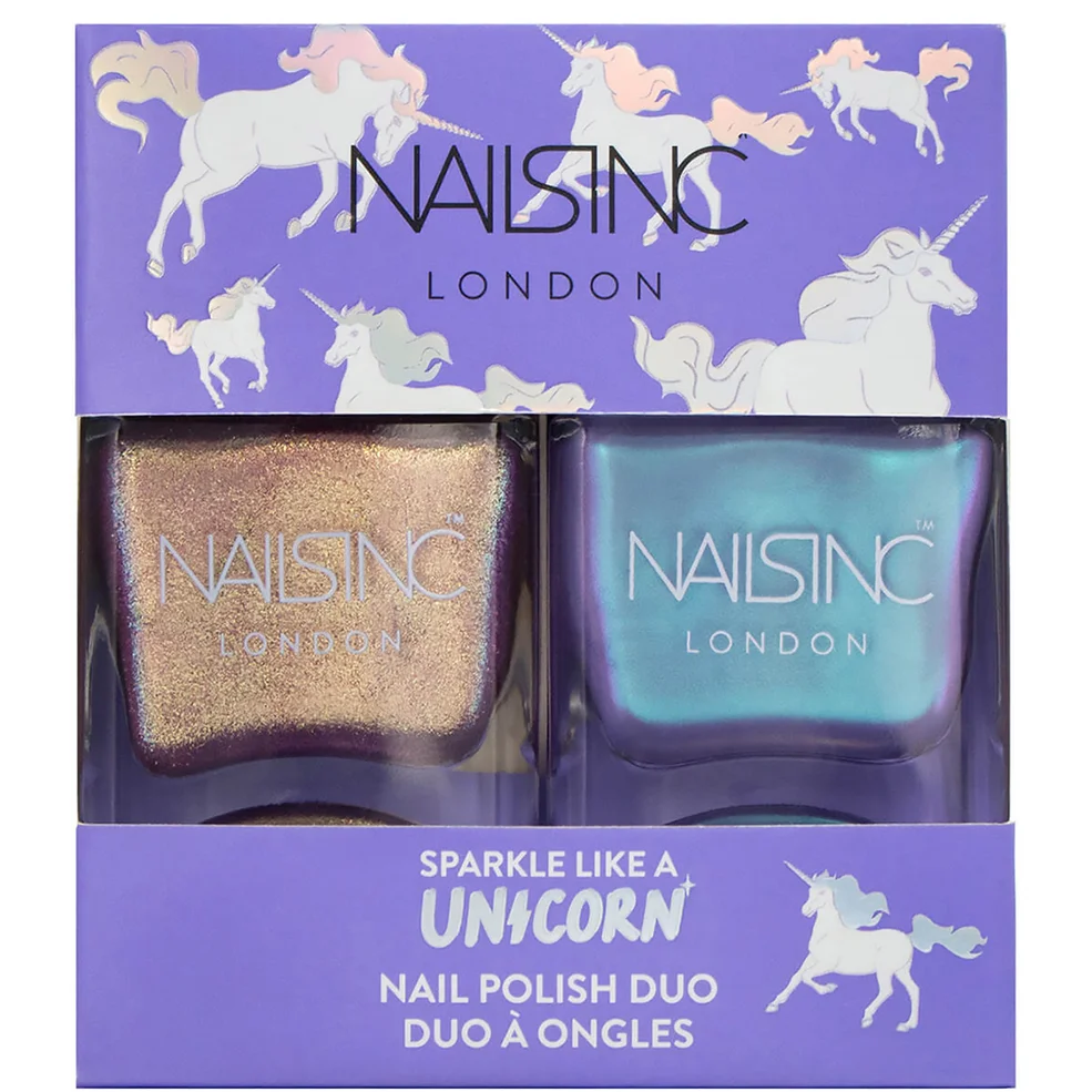 nails inc. Sparkle Like a Unicorn Nail Varnish Duo Kit 2 x 14ml Zdjęcie 1