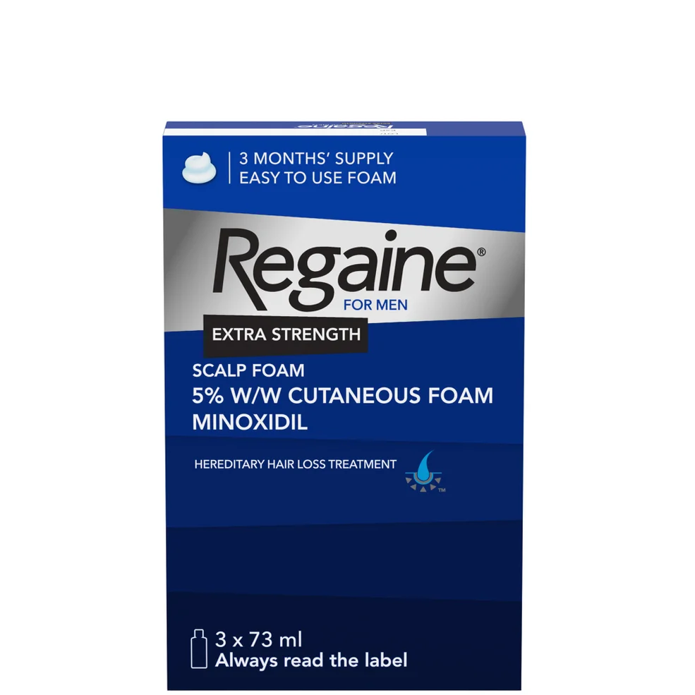 Regaine Men's Extra Strength Hair Loss and Hair Regrowth Scalp Foam Treatment 3 x 73ml Zdjęcie 1