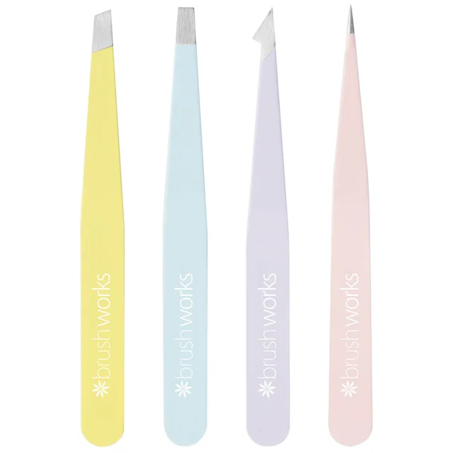 brushworks HD Combination Tweezer Set zestaw pęset – mieszany