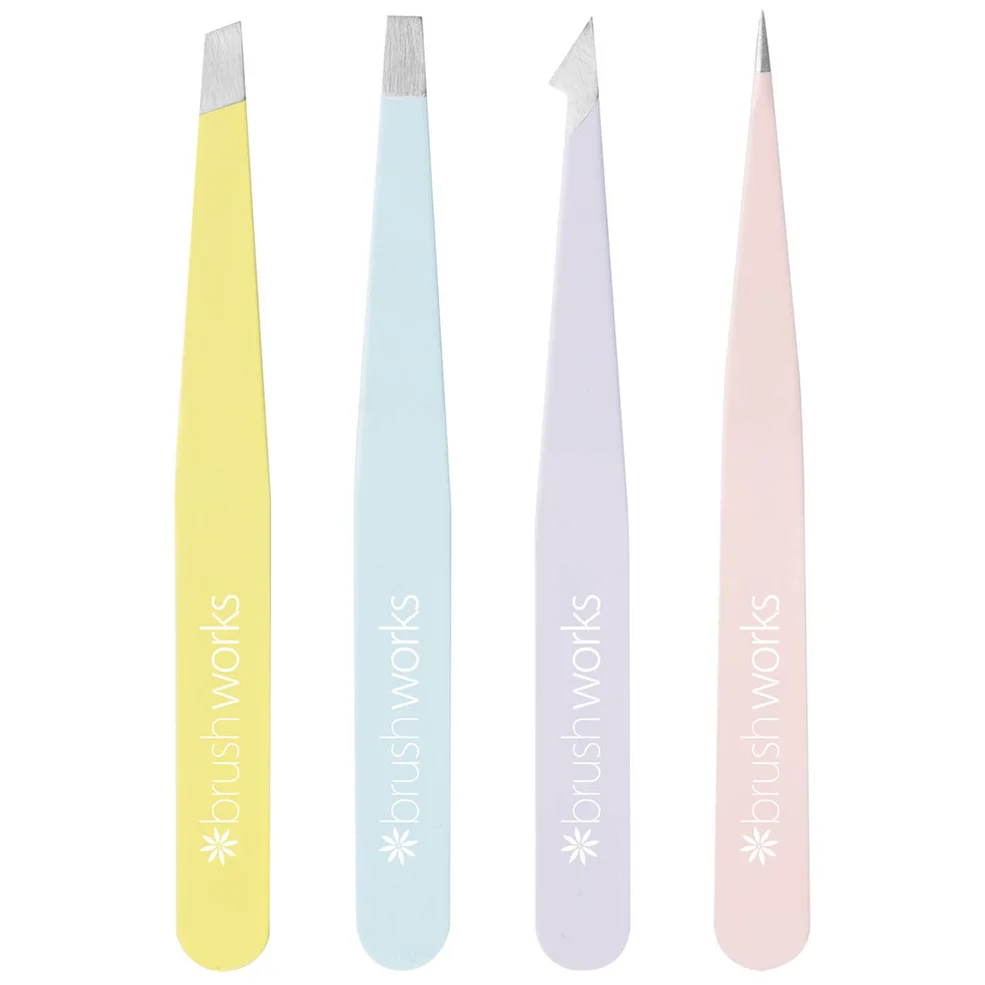 brushworks HD Combination Tweezer Set zestaw pęset – mieszany Zdjęcie 1