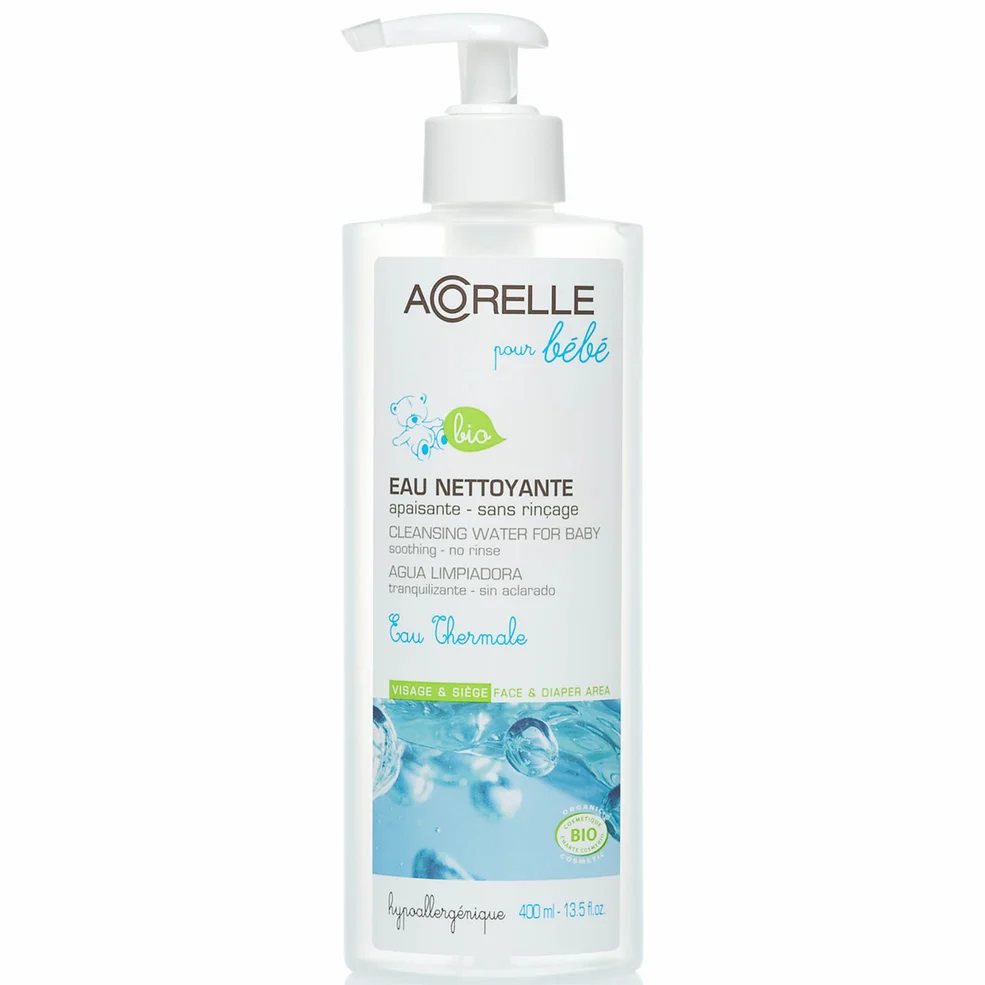 Acorelle Organic Baby No Rinse Cleansing Water woda oczyszczająca dla niemowląt 400 ml Zdjęcie 1