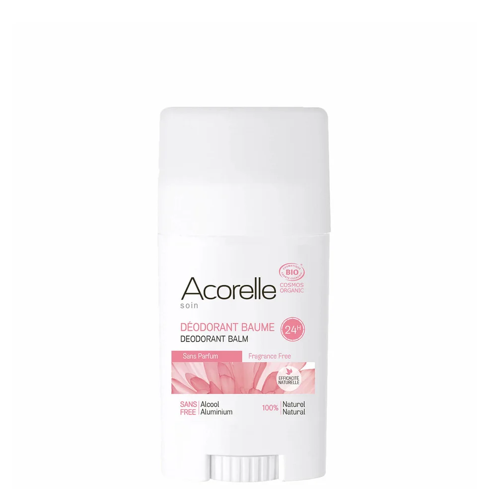 Acorelle Organic Fragrance Free Deodorant Balm bezzapachowy dezodorant sztyfcie z balsamem 40 g Zdjęcie 1