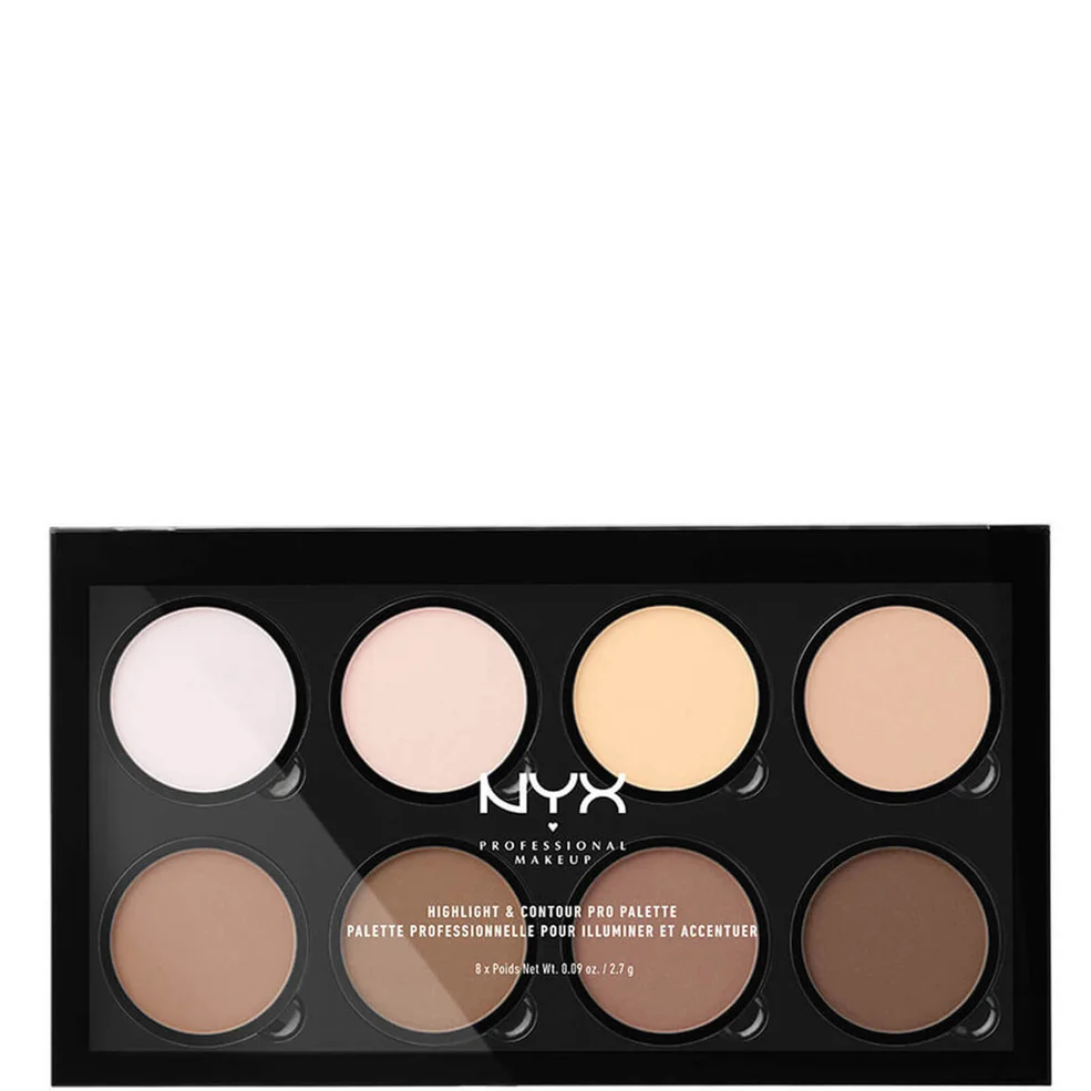 NYX Professional Makeup Highlight & Contour Pro Palette paleta do rozświetlania i konturowania Zdjęcie 1