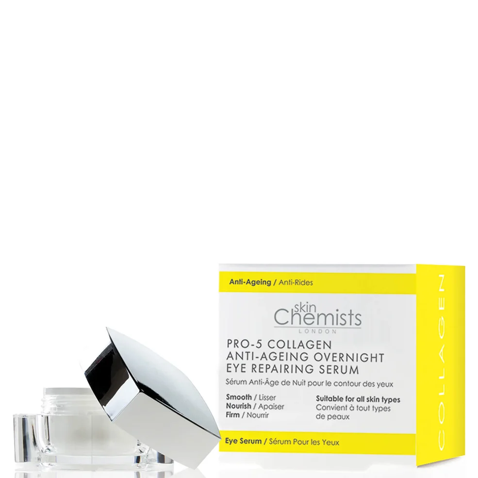 skinChemists London Pro-5 Collagen Anti-Ageing Overnight Eye Repairing Serum 15ml Zdjęcie 1