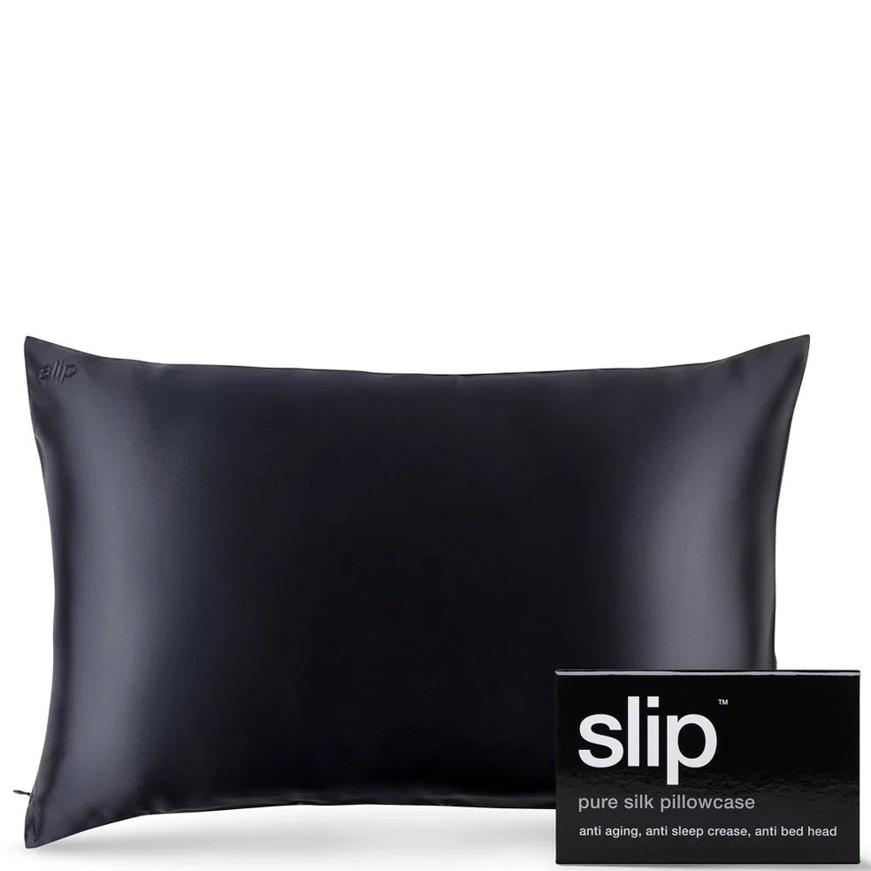 Slip Silk Pillowcase - Queen - Black Zdjęcie 1