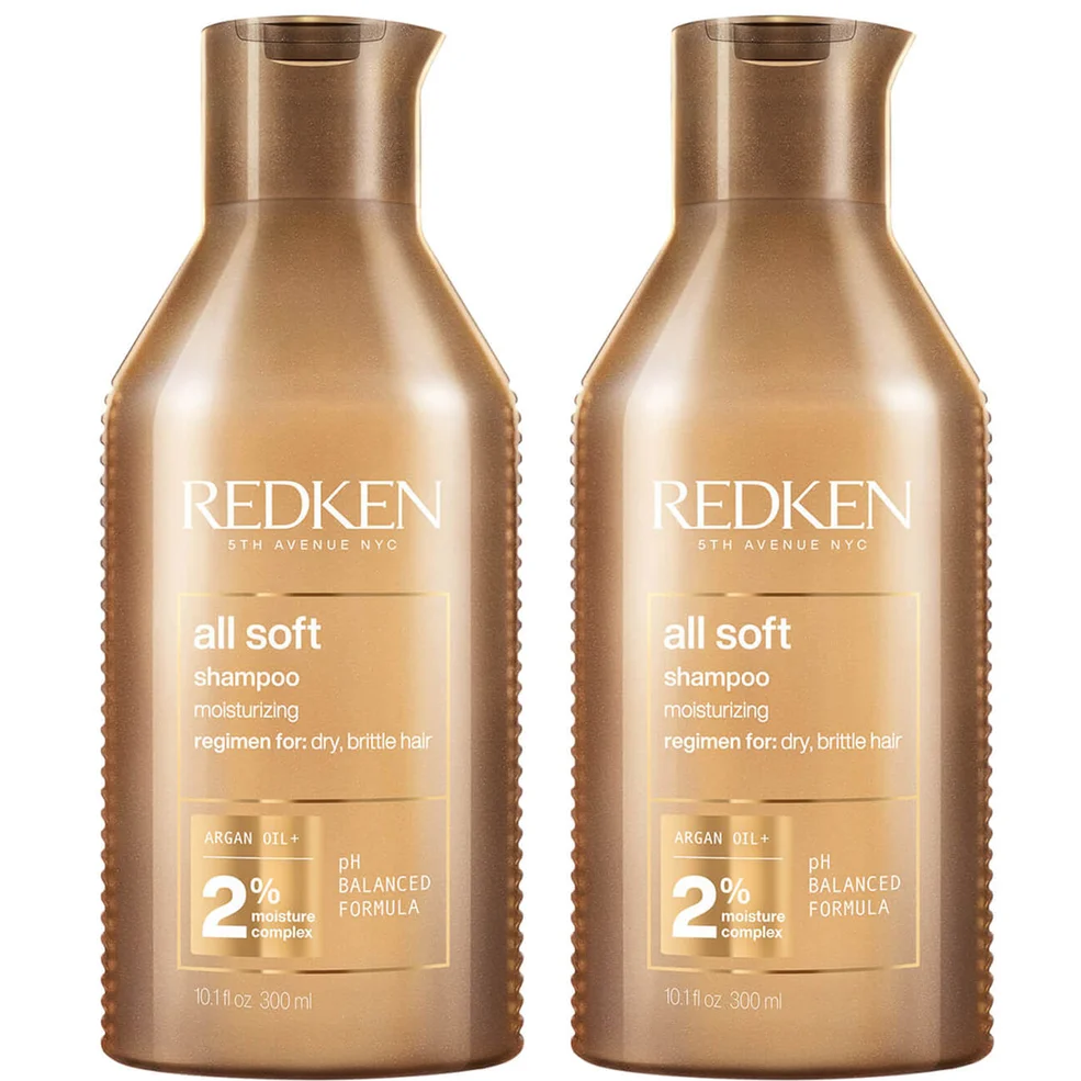 Redken All Soft Shampoo Duo szampon do włosów - zestaw 2 sztuk (2 x 300 ml) Zdjęcie 1