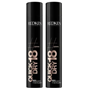 Redken Quick Dry 18 Instant Finishing Hairspray Duo lakier do włosów zapewniający natychmiastowe wykończenie - zestaw 2 sztuk - undefined undefined