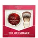 Men Rock The Life Shaver (Black Pomegranate Shave Cream, The Brush) krem do golenia z czarnym granatem, pędzel do golenia