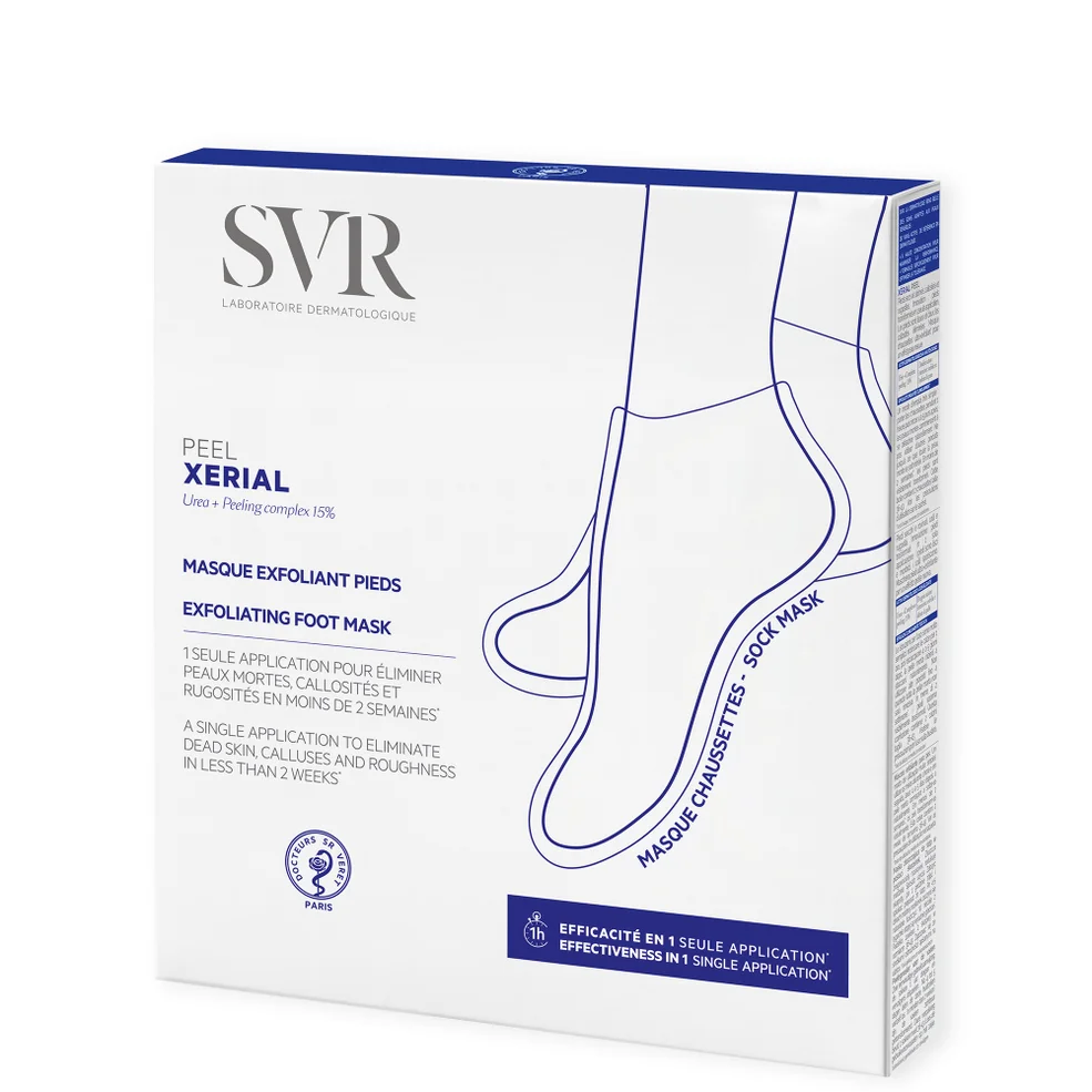 SVR Xerial Exfoliating Socks skarpetki złuszczające do intensywnego peelingu zamiast pumeksu i tarki do stóp 1 para Zdjęcie 1