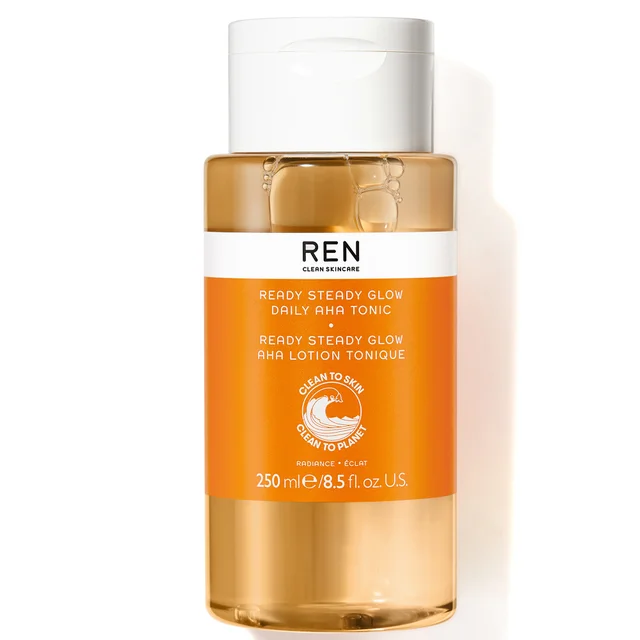 REN Clean Skincare Ready Steady Glow Daily AHA Tonic tonik z kwasami AHA 250 ml