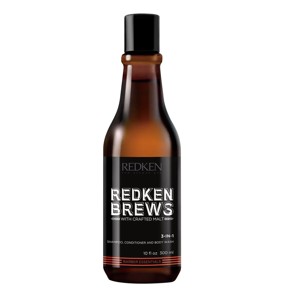 Redken Brews Shampoo, Conditioner and Body Wash szampon, odżywka i płyn do mycia ciała 300 ml Zdjęcie 1