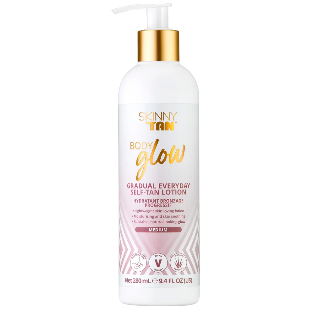 Body Glow by SKINNY TAN Medium Lotion balsam średnio koloryzujący 280 ml Zdjęcie 1