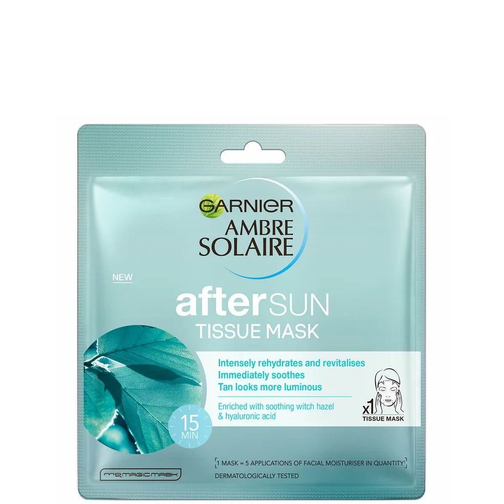 Ambre Solaire After Sun Cooling Hydrating Face Sheet Mask chłodząco-nawilżająca maseczka do twarzy Zdjęcie 1