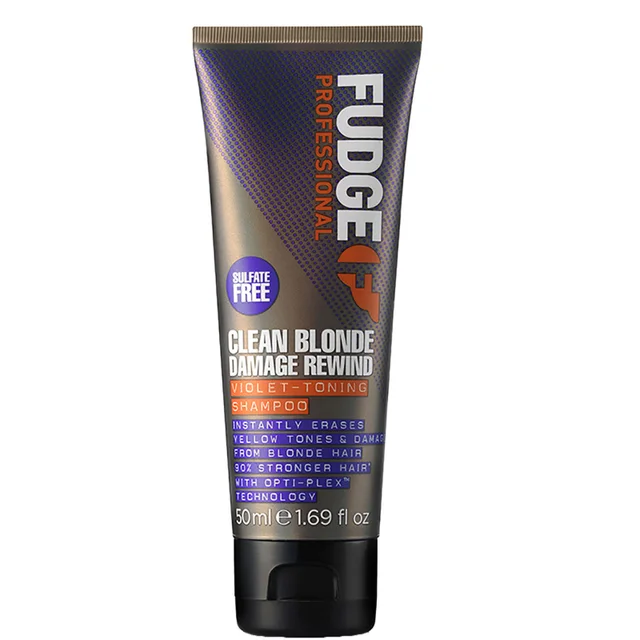 Fudge Clean Blonde Damage Rewind Shampoo regenerujący szampon do włosów jasnych 50 ml