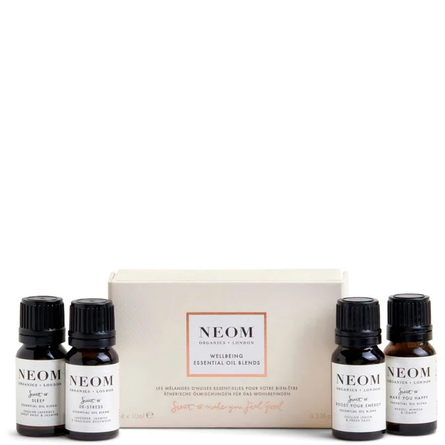 NEOM Essential Oil Blends mieszanka olejków eterycznych 4 x 10 ml