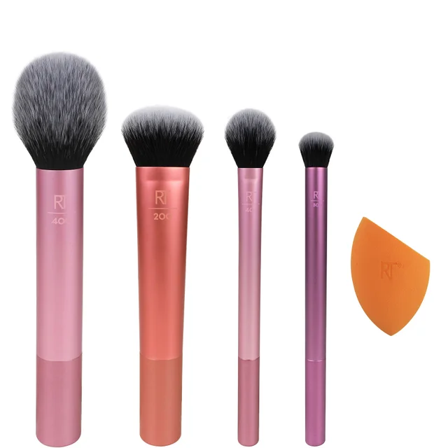 Real Techniques Everyday Essentials zestaw pędzli i gąbeczek