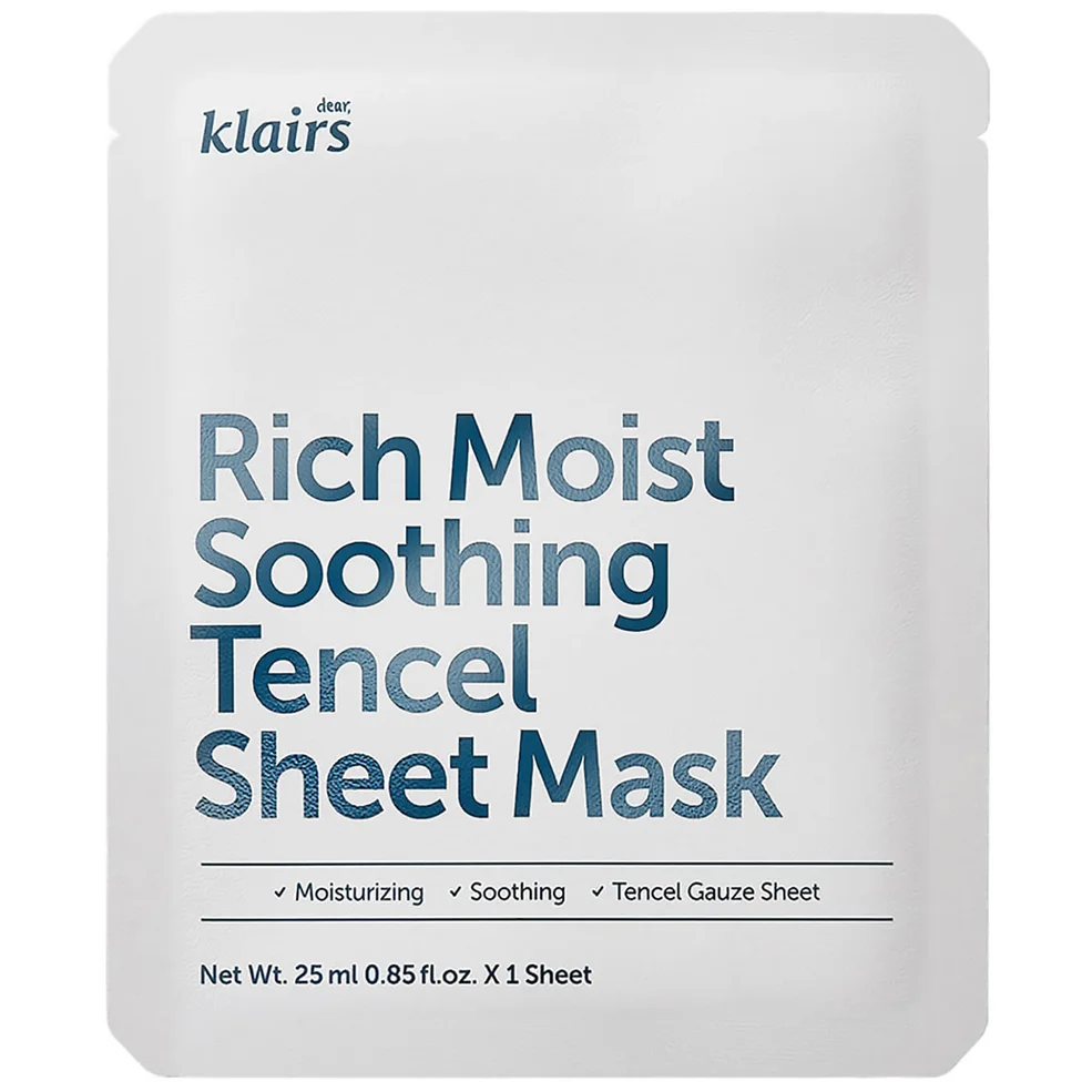 Dear, Klairs Rich Moist Soothing Tencel Sheet Mask Maska na płachcie 25 ml Zdjęcie 1