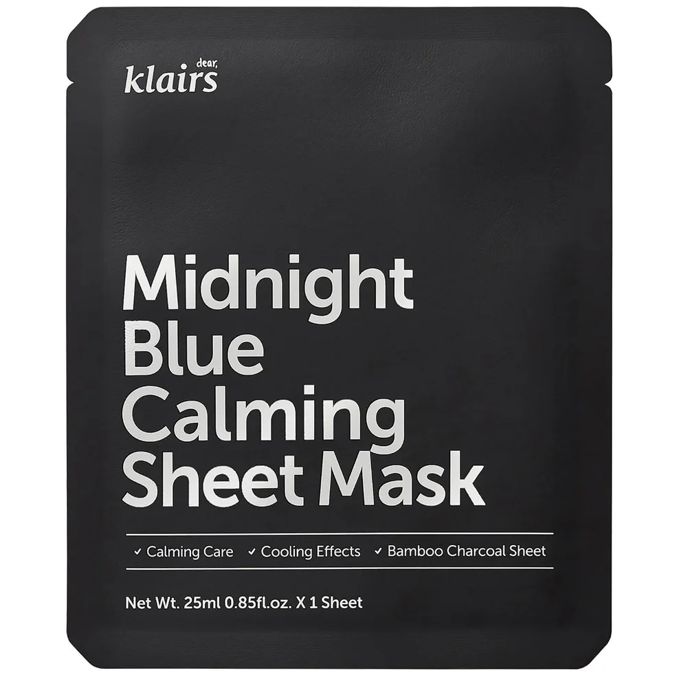 Dear, Klairs Midnight Blue Calming Sheet Mask Maska w płachcie 25 ml Zdjęcie 1