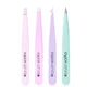 brushworks HD Combination Tweezer Set zestaw pęset – kolory pastelowe