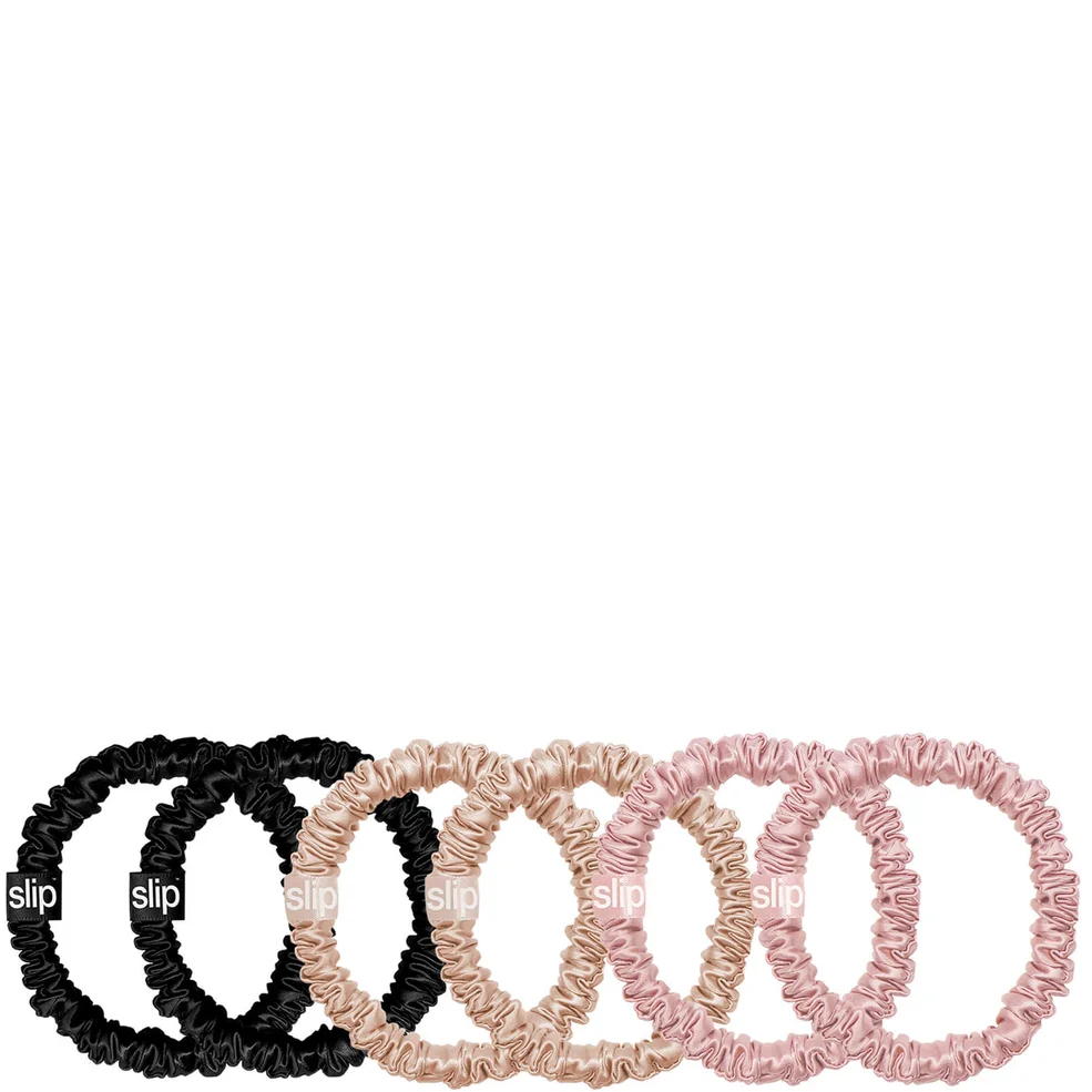 Slip Skinnies wąskie gumki do włosów – różne kolory (6 szt.) Zdjęcie 1