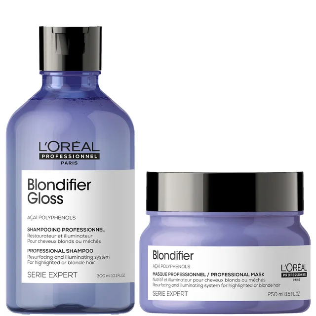 L'Oréal Professionnel Serie Expert Blondifier Gloss Shampoo and Masque Duo szampon i maska do włosów blond