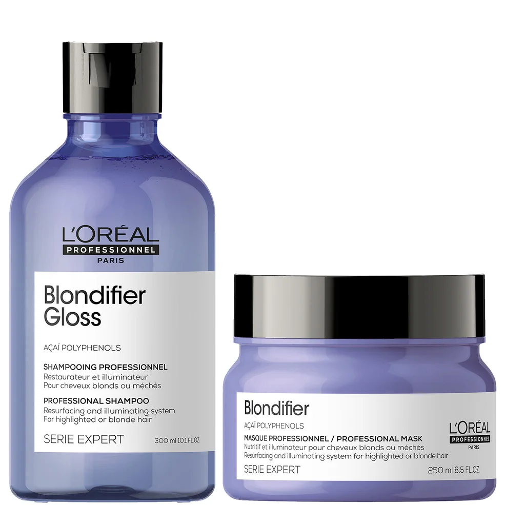 L'Oréal Professionnel Serie Expert Blondifier Gloss Shampoo and Masque Duo szampon i maska do włosów blond Zdjęcie 1