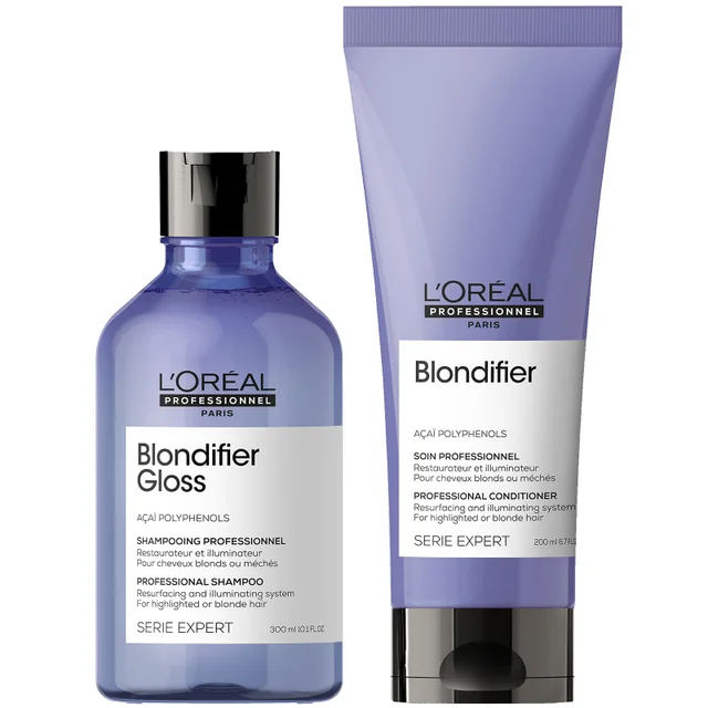 L'Oréal Professionnel Serie Expert Blondifier Gloss Shampoo and Conditioner Duo szampon i odżywka do włosów blond