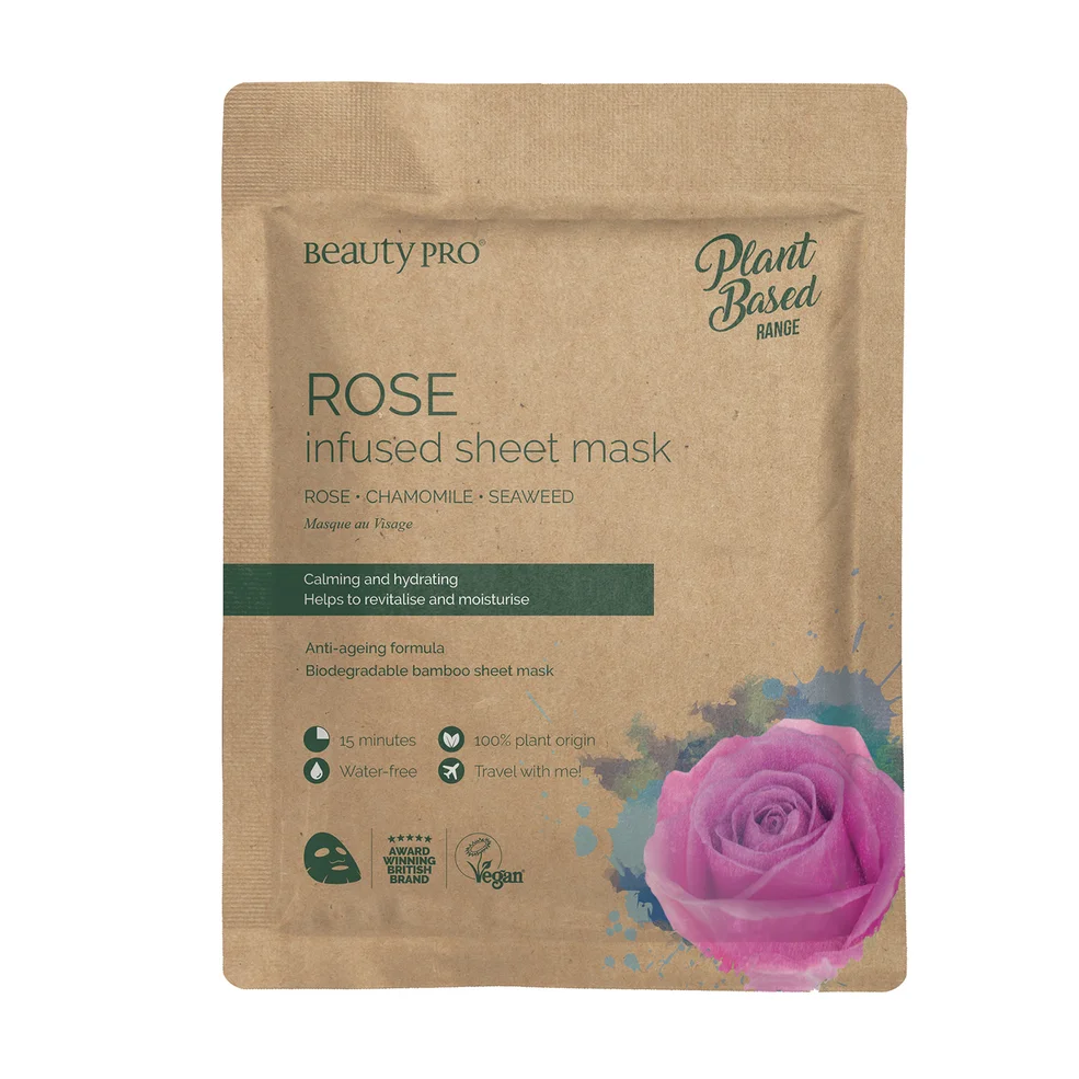 BeautyPro Rose Calming Sheet Mask 22ml Zdjęcie 1