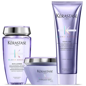 Kérastase Blond Absolu Lumiere Shampoo, Conditioner and Masque Trio szampon, odżywka i maska do włosów blond - undefined undefined