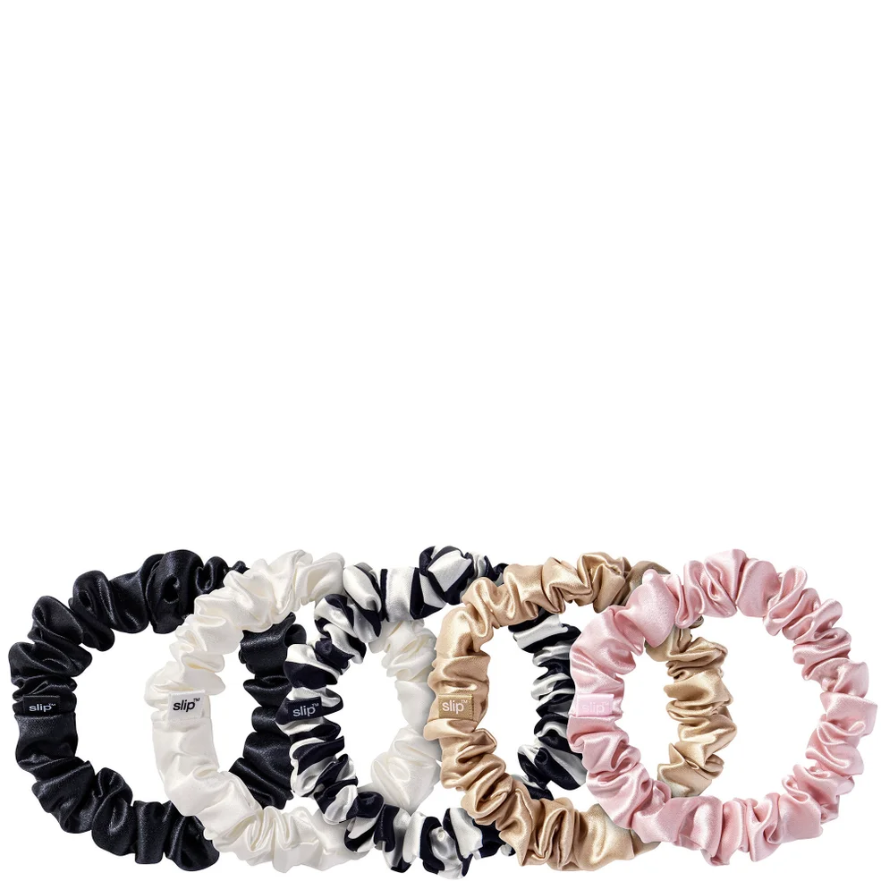 Slip Silk Midi Scrunchies - Multi (Pack of 5) Zdjęcie 1