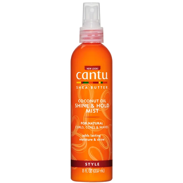 Cantu Shea Butter for Natural Hair Coconut Oil Shine & Hold Mist mgiełka stylizująca i nadająca włosom połysk 237 ml