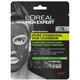L'Oréal Paris Men Expert Pure Charcoal Purifying Tissue Mask oczyszczająca maska węglowa w płachcie 30 g