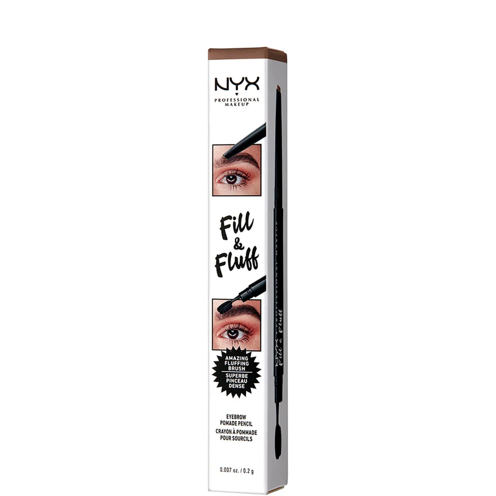 NYX Professional Makeup Fill and Fluff Eyebrow Pomade Pencil 0.2g (Various Shades) Zdjęcie 1
