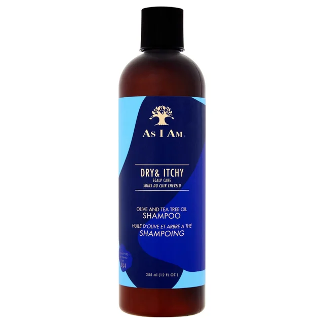 As I Am Dry and Itchy Scalp Care Olive and Tea Tree Oil Shampoo szampon do suchej i swędzącej skóry głowy 355 ml