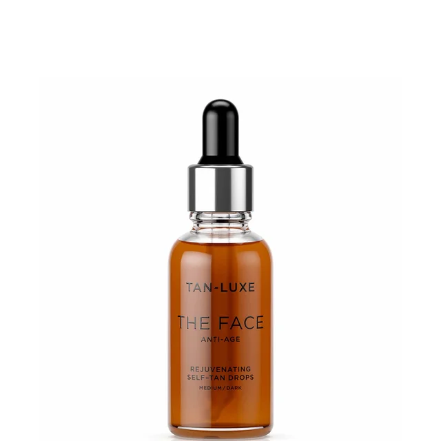 Tan-Luxe The Face Anti-Age Rejuvenating Self-Tan Drops przeciwstarzeniowy samoopalacz do twarzy w kroplach 30 ml – Medium/Dark