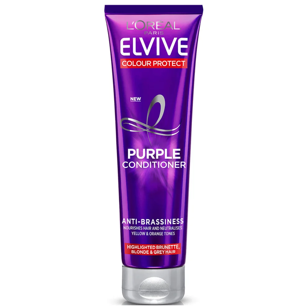 L'Oréal Paris Elvive Colour Protect Anti-Brassiness Purple Conditioner odżywka zapobiegająca zółknięciu włosów 150 ml Zdjęcie 1