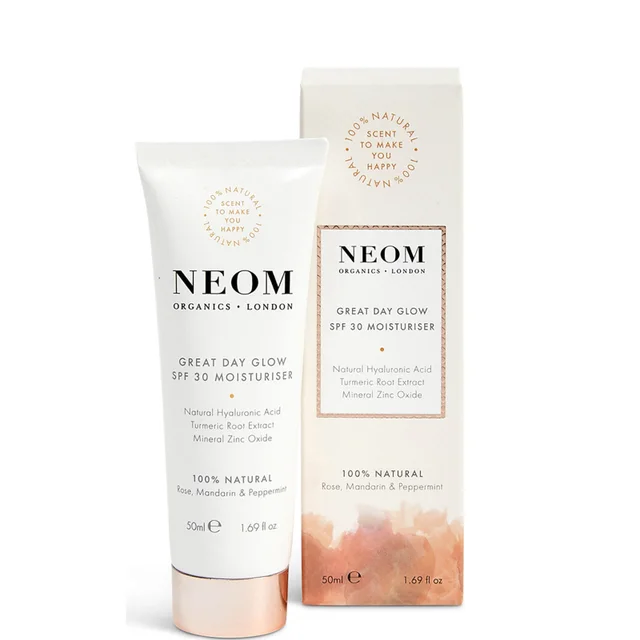NEOM Great Day Glow Moisturiser SPF 30 preparat nawilżający z filtrem 50 ml