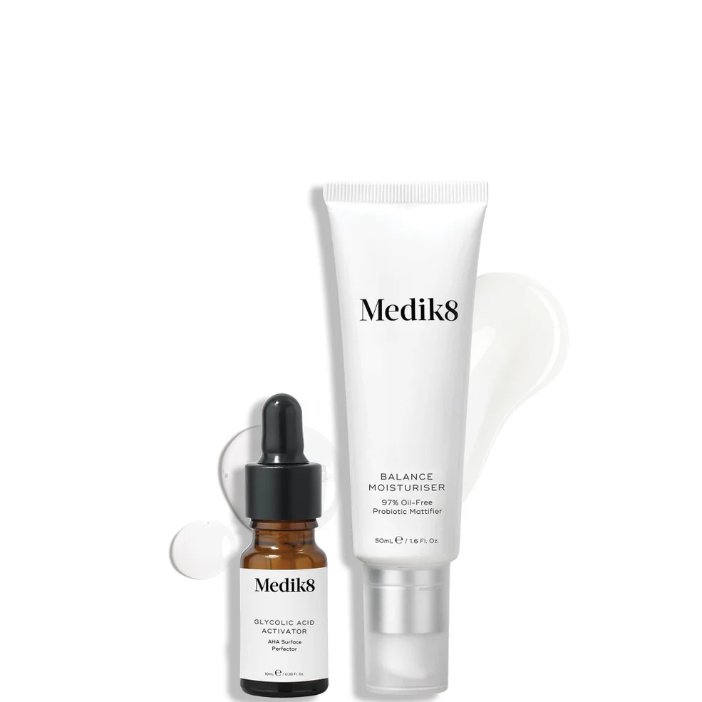 Medik8 Balance Moisturiser 50ml and Glycolic Acid Activator 10ml Zdjęcie 1