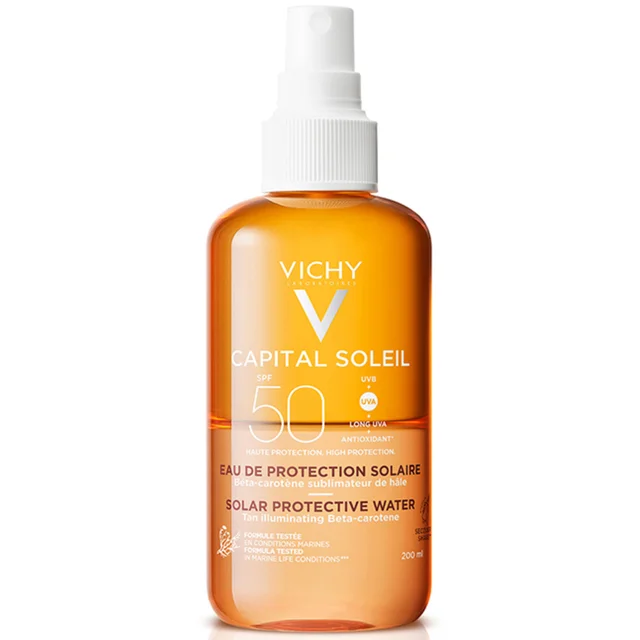VICHY Capital Soleil Solar Protective Water Tan Enhance SPF50 preparat wzmacniający opaleniznę z filtrem 200 ml