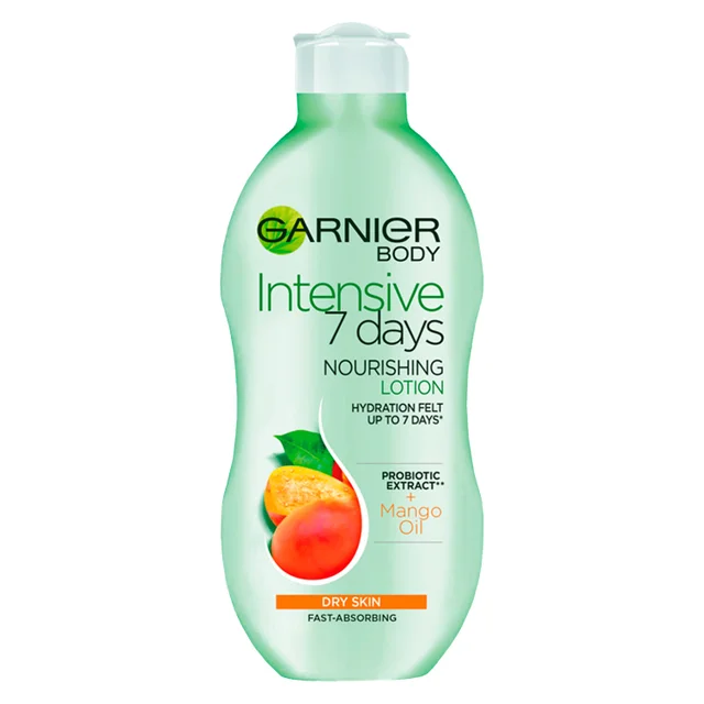 Garnier Intensive 7 Days Mango Probiotic Extract Body Lotion Dry Skin lotion do ciała z probiotykami do skóry suchej 400 ml